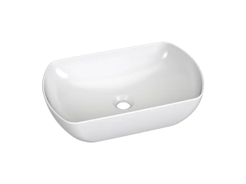 Levně Ravak Uni Slim - Umyvadlo, 50x31 cm, bez přepadu, bez otvoru pro baterii, bílá XJX01150004