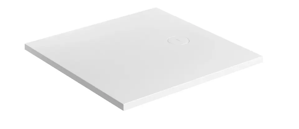 OMNIRES Aquarock M+ - Tapac za tuš 80x80 cm, mat bijela AQUAROCK80-KBM
