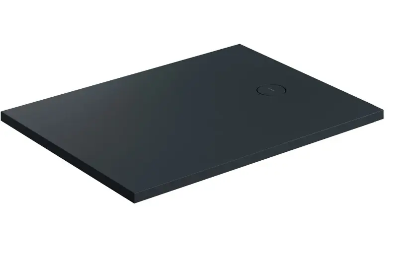 OMNIRES Aquarock M+ - Tapac za tuš 90x120 cm, mat crna AQUAROCK90-120BLV