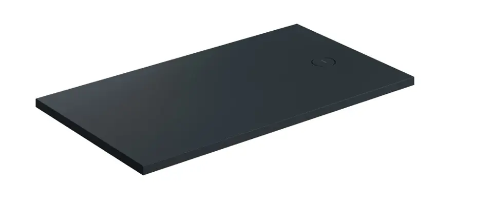 OMNIRES Aquarock M+ - Tapac za tuš 90 x 160 cm, mat crna AQUAROCK90-160BLV