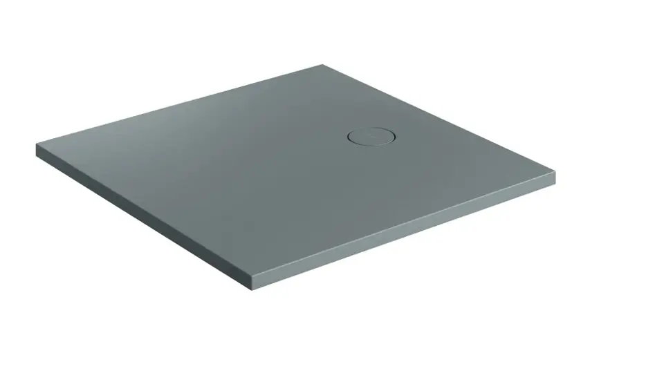 OMNIRES Aquarock M+ - Tapac za tuš 90x90 cm, mat sivi AQUAROCK90-KAG