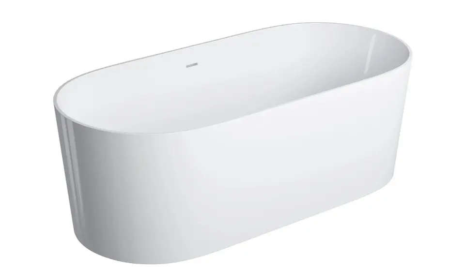 OMNIRES Ovo M+ - Slobodno stojeća kada, 160 x 74 cm, bijela OVO160WWZPBP