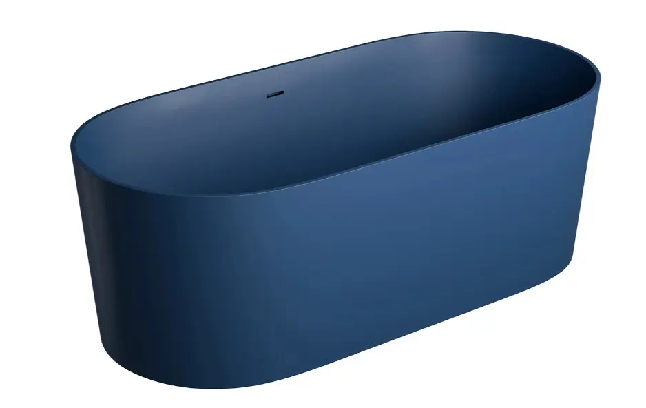 OMNIRES Ovo M+ - Slobodno stojeća kada, 160 x 74 cm, mat plava OVO160WWZPMB