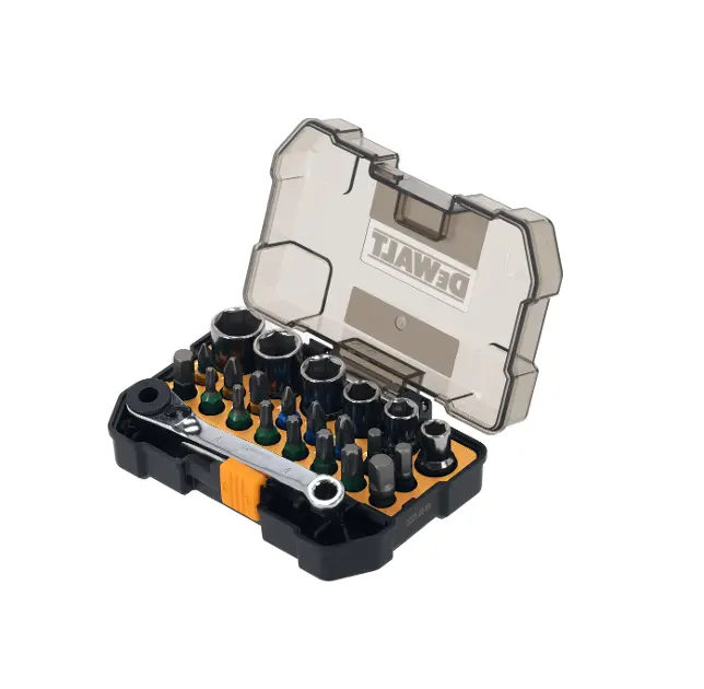 Levně DeWALT - 24dílná sada bitů a nástrčných klíčů, McLaren DT70906