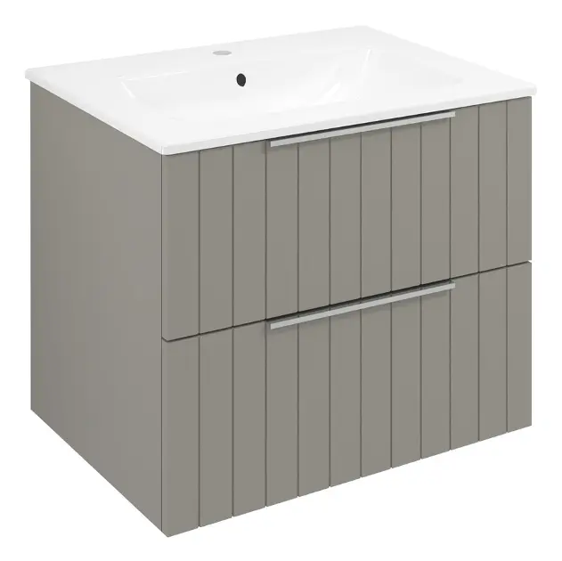 Levně Sapho Cirasa - Umyvadlová skříňka Strip 59x52x46 cm, 2x zásuvka, agila CR611-4343S