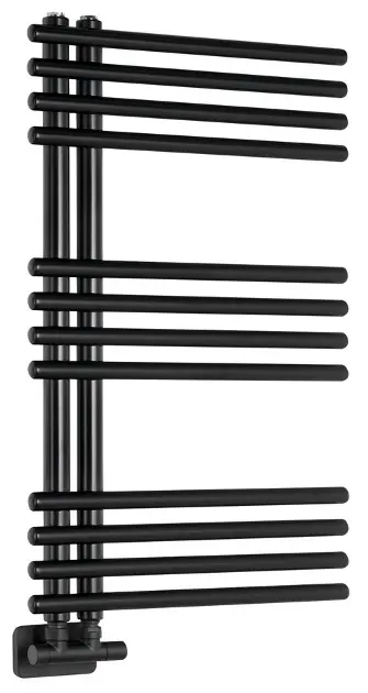 E-shop Sapho Nympha - Vykurovacie teleso 50x80 cm, matná čierna LLN80B