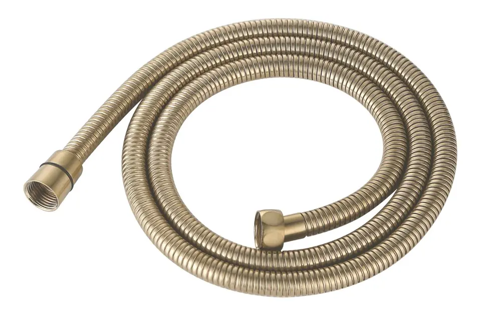 Levně Sapho Powerflex - Sprchová hadice, 150 cm, matné světlé zlato FLEX150GBL
