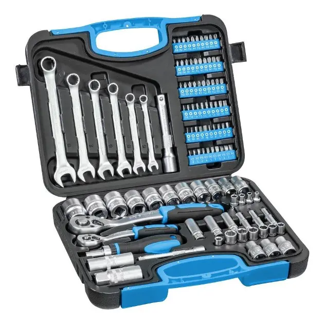 Güde - 104-teiliges Steckschlüssel-, Bit- und Schlüssel-Set GWZK 104 39002