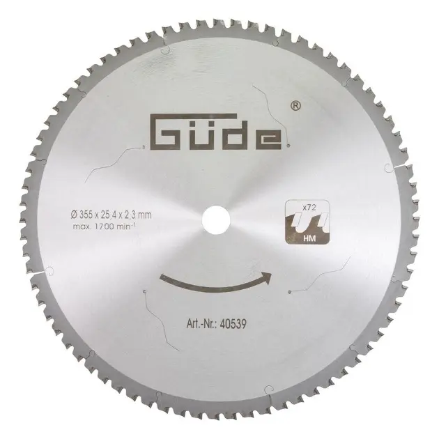 Güde - Metallkreissägeblatt 355x25,4 mm 40539