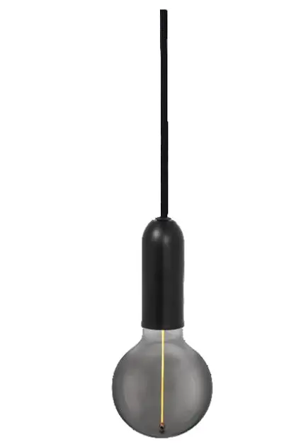 Levně LEDVANCE Vintage 1906 - Stropní svítidlo Pendulum Round, černá 4099854419515