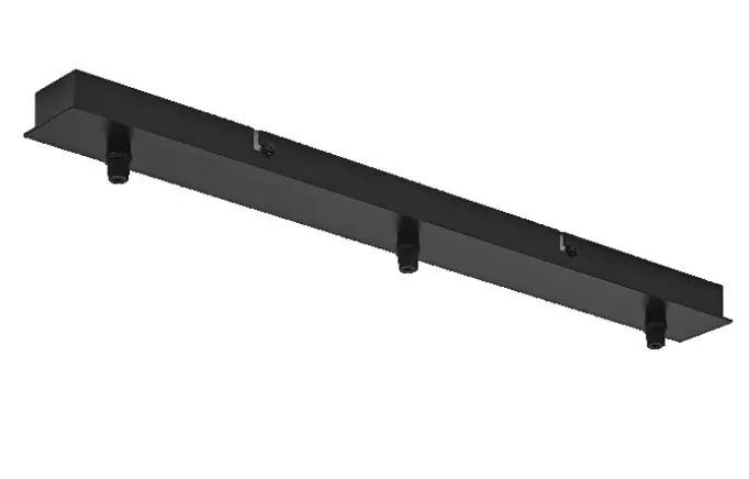 Levně LEDVANCE Vintage 1906 - Závěs na 3 zdroje Pendulum Canopy Linear, černá 4099854442759