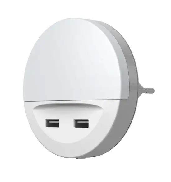 LEDVANCE Lunetta - Lampa de veghe cu priză USB, senzor crepuscular 4099854530753