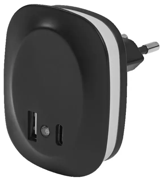 LEDVANCE Lunetta - Lampa de veghe cu priză Edge Sensor, senzor crepuscular, negru 4099854532078