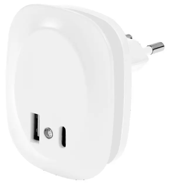 LEDVANCE Lunetta - Lampa de veghe cu priză Edge Sensor, senzor crepuscular, alb 4099854532115