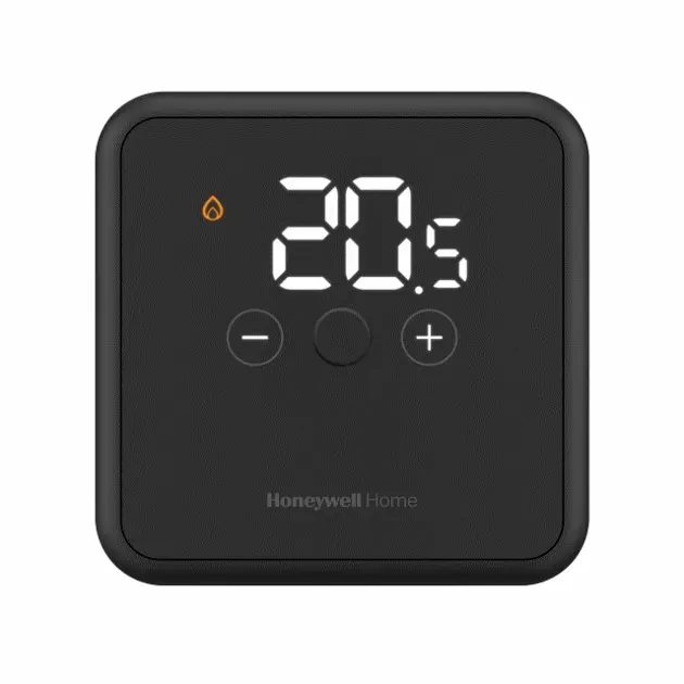 Levně Honeywell Home - Digitální termostat, bezdrátový, bez spínací jednotky, černá DTS42BRFST22