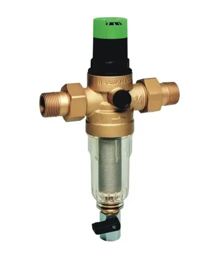 Honeywell Home - Filter mit Längsrückspülung und Druckminderer, Anschluss DN20 FK06-3/4AA