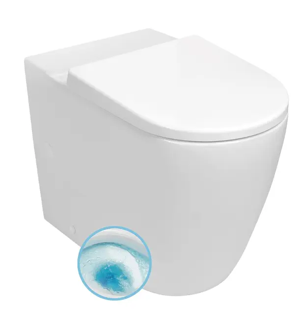 E-shop Sapho - WC kombi misa Turku, Vortex Rimless, vario odpad, biela PC104-111