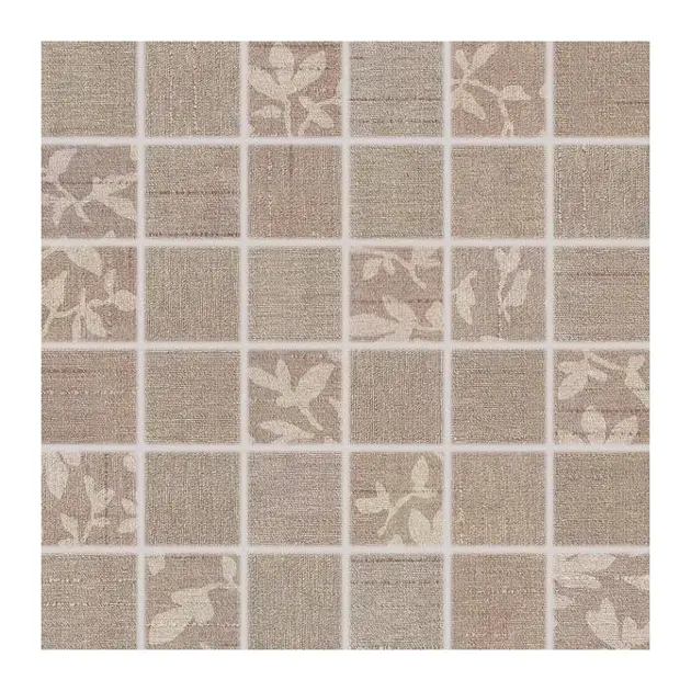 RAKO Textile - Mozaika 4,7x4,7 cm, mix hnedá WDM05103