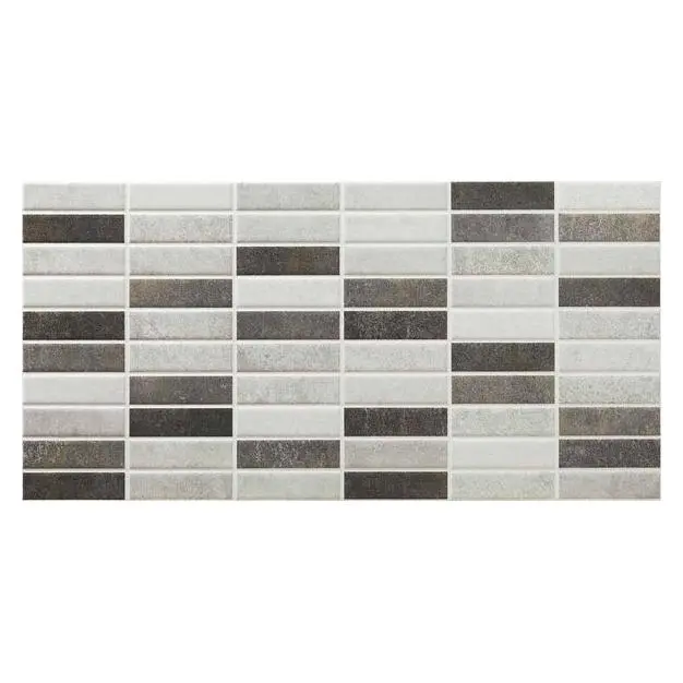 EBS Quebec - Декор 25x50 см, rlv графит QUED2550GF