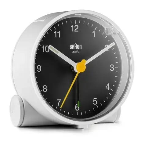 Braun - Analóg ébresztőóra BC01, fehér/fekete 4007218670069