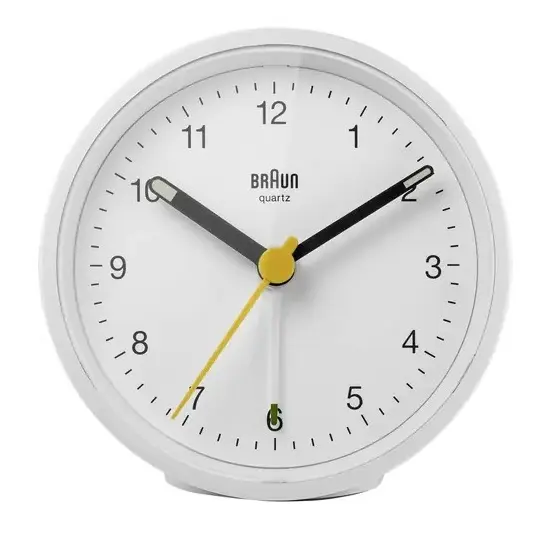 Braun - Analóg ébresztőóra BC12, fehér 4007218670489