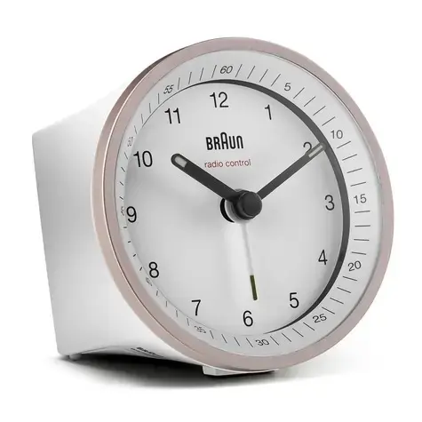 Braun - Analóg ébresztőóra BC07, rózsaszín/fehér 4007218670991