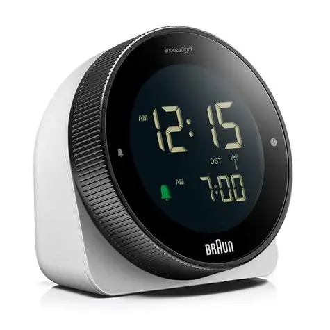 Braun - Digitális ébresztőóra BC24, fehér 4007218676206