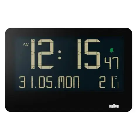 Braun - Цифров будилник BC14, черен 4007218677006