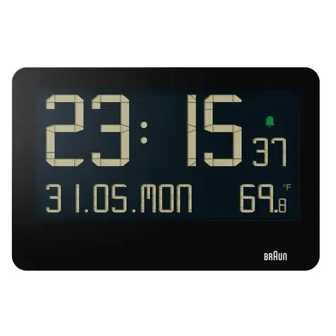 Levně Braun - Digitální budík BC14, černá 4007218677020