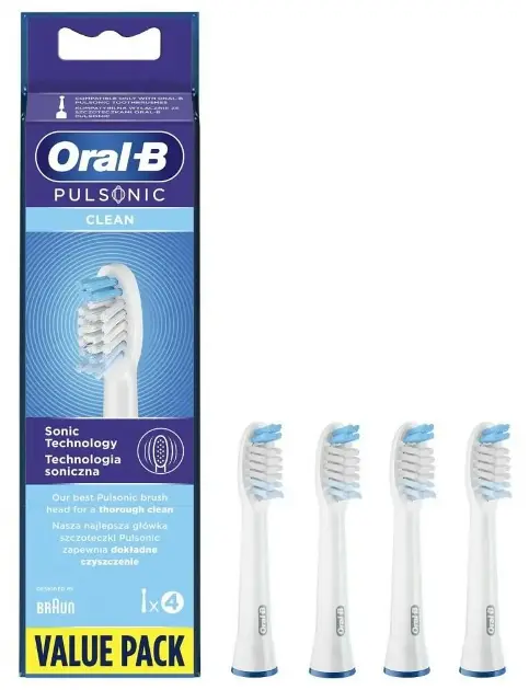 Oral-B - Náhradní hlavice Pulsonic Clean, bílá, 4 ks 4210201299851