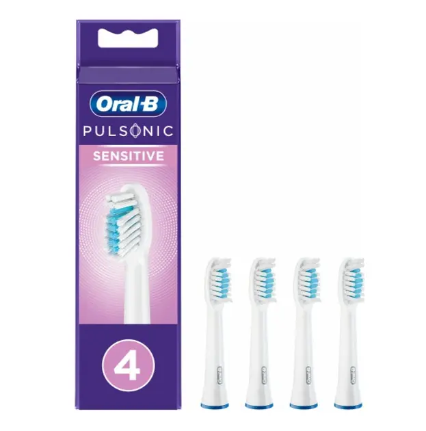 Oral-B - Náhradní hlavice Pulsonic Sensitive, bílá, 4 ks 4210201299899