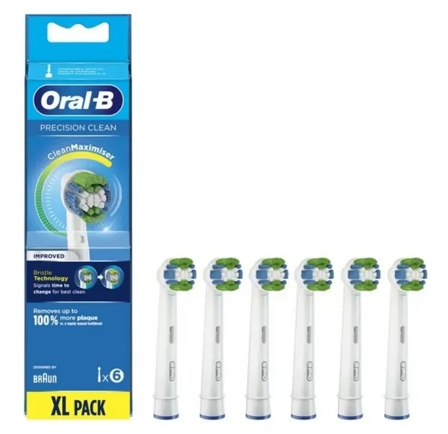 Oral-B - Náhradní hlavice Precision Clean, bílá, 6 ks 4210201325253