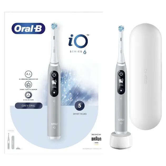 Oral-B - Elektrický kartáček iO Series 6, šedá 4210201381686