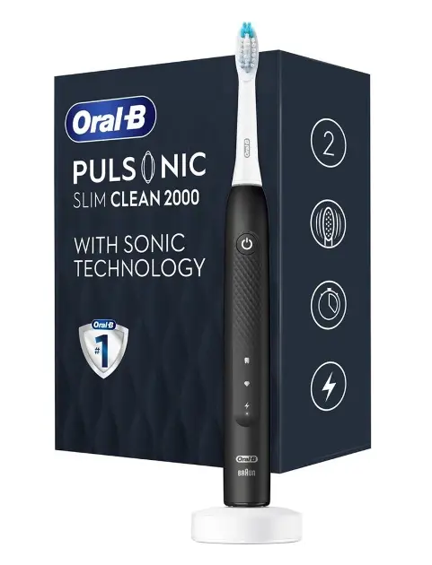 Oral-B - Sonický zubní kartáček Pulsonic Slim Clean 2000, černá 4210201396208