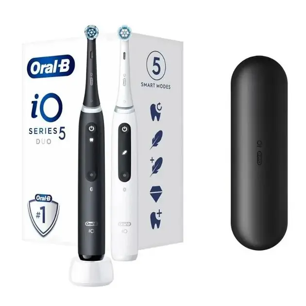 Oral-B - Elektrický kartáček iO Series 5 Duo, bílá/černá 4210201415121
