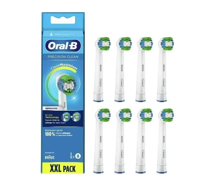 Oral-B - Náhradní hlavice Precision Clean, bílá, 8 ks 8001090733740