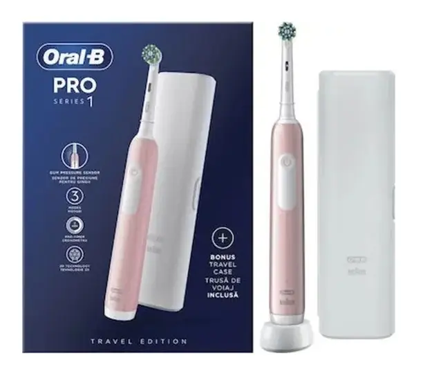Oral-B - Elektrický kartáček Pro Series 1 CrossAction, růžová 8001090914941