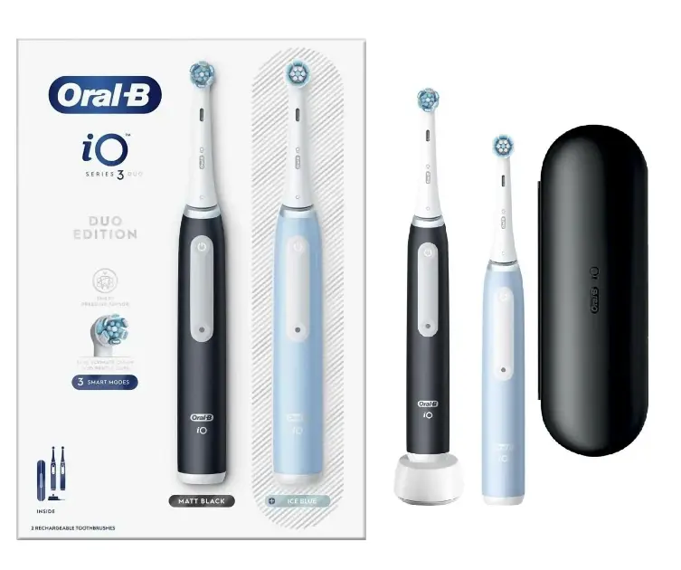 Oral-B - Elektrický kartáček iO Series 3 Duo, černá/modrá 8006540731772