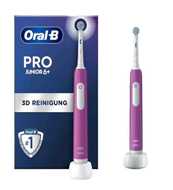 Oral-B - Elektrický kartáček Junior Base, fialová 8006540742891