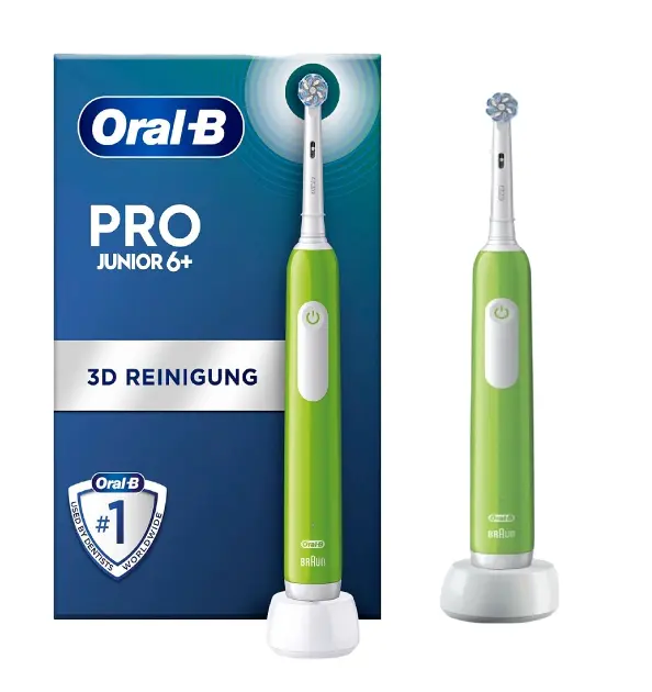 Oral-B - Elektrický kartáček Junior Base, zelená 8006540743027