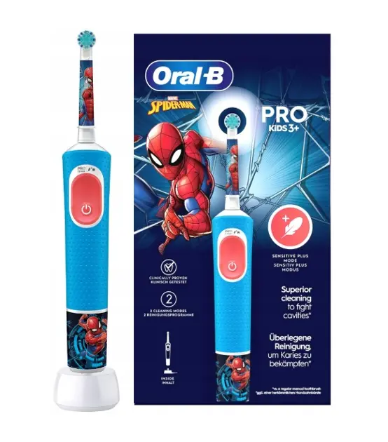 Oral-B - Elektrický kartáček Pro Kids Spiderman 8006540772768
