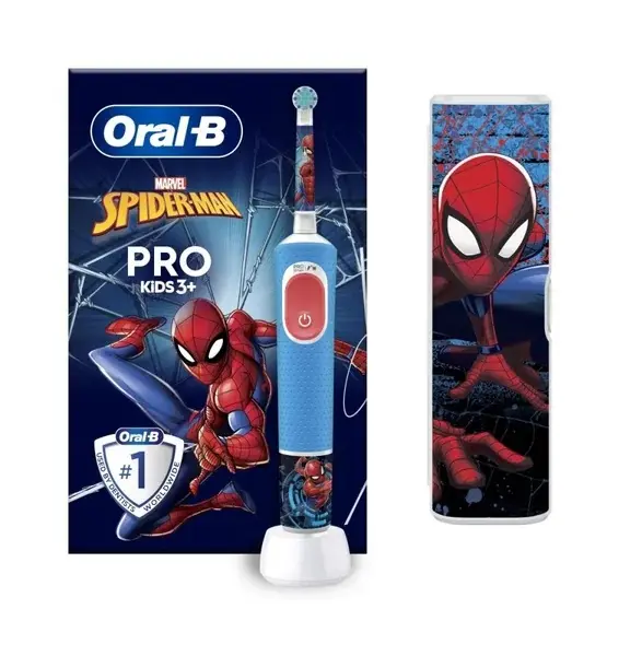 Oral-B - Elektrický kartáček Pro Kids Spiderman, s pouzdrem 8006540773567