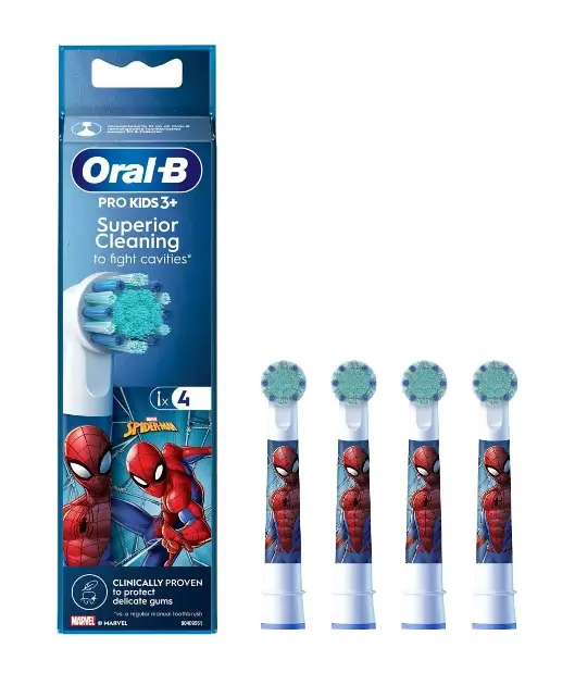 Oral-B - Náhradní hlavice Spiderman, 4 ks 8006540805237