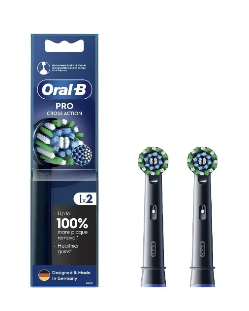 Oral-B - Náhradní hlavice Pro CrossAction, černá, 2 ks 8006540847657