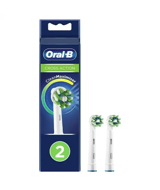 Oral-B - Náhradní hlavice CrossAction, bílá, 2 ks 8006540847725