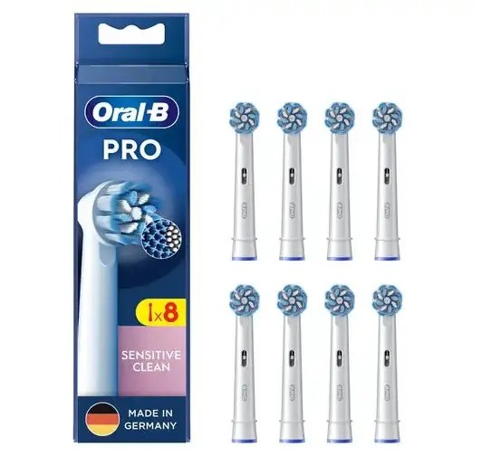 Oral-B - Náhradní hlavice Pro Senstivive Clean, bílá, 8 ks 8006540860649