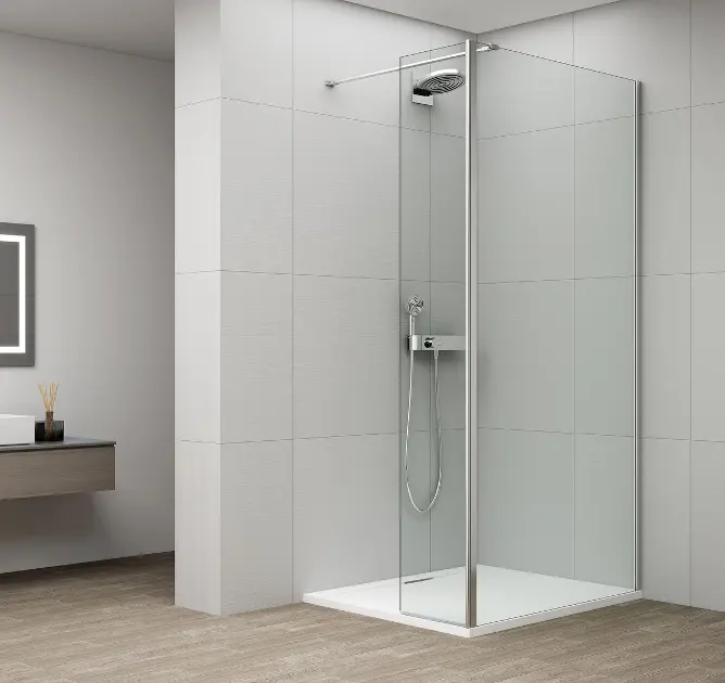 Polysan Esca - Zid za tuširanje 70x210 cm, Antidrop, prozirno staklo/krom ES3A70B50