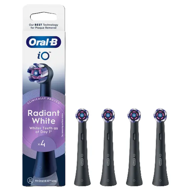 Oral-B - Náhradní hlavice iO Series Radiant, černá, 4 ks 8700216199254
