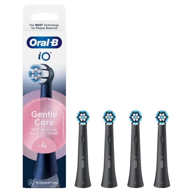 Oral-B - Náhradní hlavice iO Gentle Care, černá, 4 ks 8700216199346