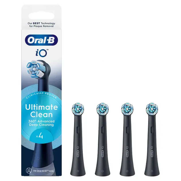 Oral-B - Náhradní hlavice iO Ultimate Clean, černá, 4 ks 8700216199483